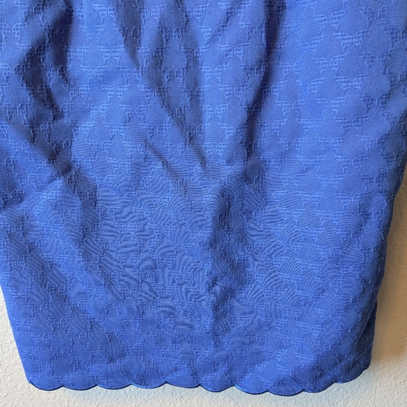 RSVP By Talbots Blue Sheath Midi Jacquard Dress for Cocktail Events Sz. 8 M - Picture 9 of 11